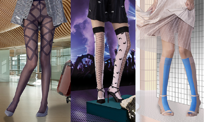 La fibre LYCRA presente sa collection Tendances pour le secteur du collant et des chaussettes Mode in Textile
